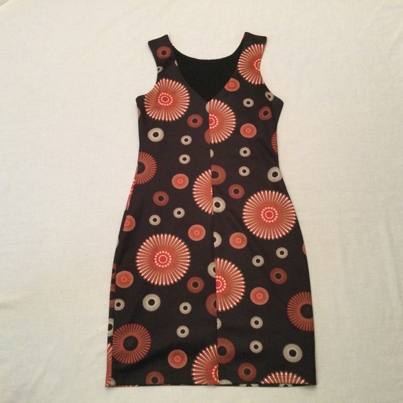 Smashed Lemon Art Deco Sleeveless Dress Size 8 - Picture 5 of 8